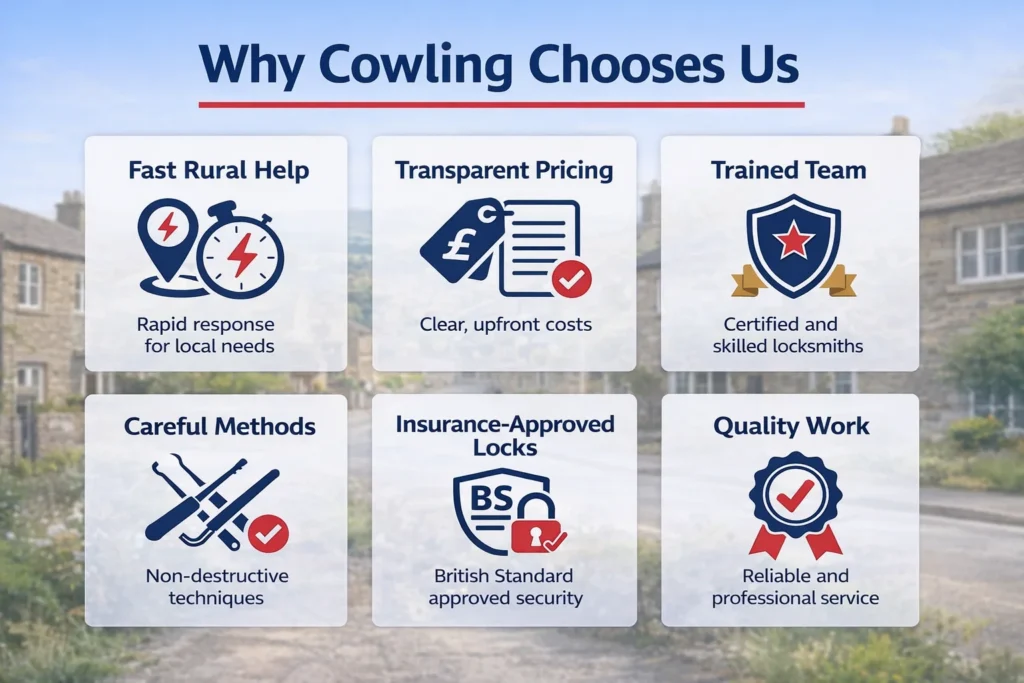 Why Cowling Chooses Locksmith Cowling