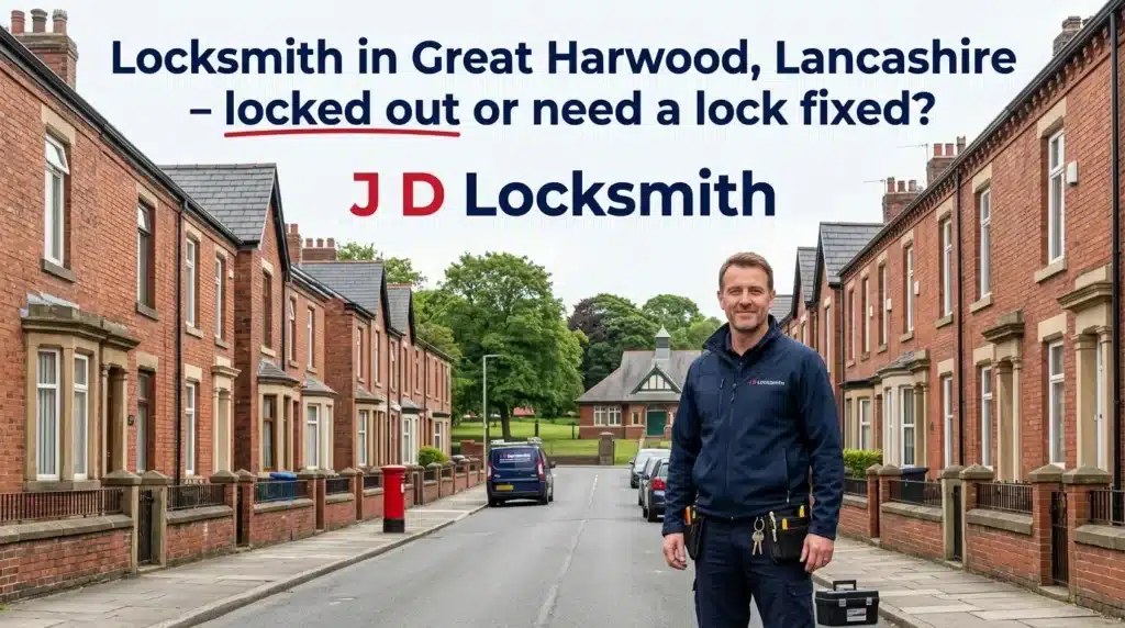 Great Harwood locksmith - professional local service for Victorian terraced homes in this historic East Lancashire cotton town