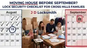 August move to September deadline - Cross Hills family managing tight timeline with lock security often overlooked