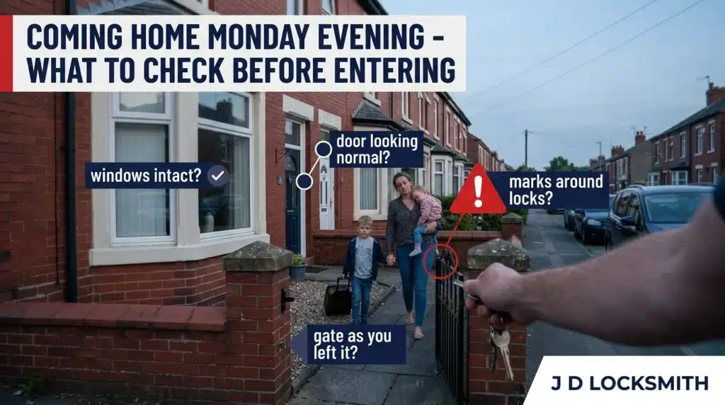 August bank holiday return home - security checklist for assessing property before entering after weekend away